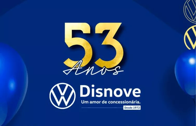 Disnove VW comemora aniversário com ofertas exclusivas, neste sábado (25)